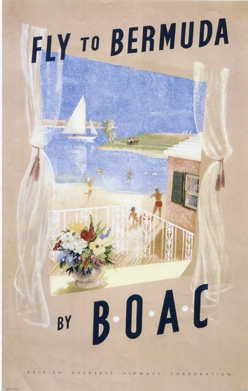 the-poster-came-from-the-1960s-and-advertised-bermuda-as-a-holiday-destination-from-the-uk