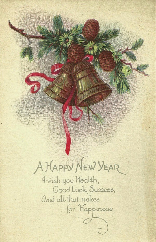 Lovely vintage New Year card (1)