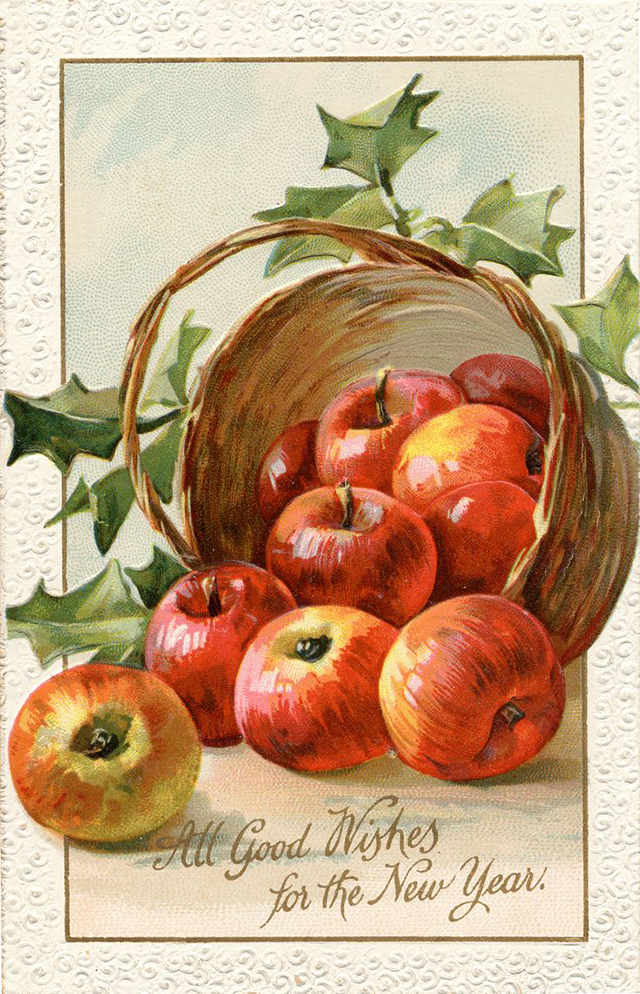Lovely vintage New Year card (10)