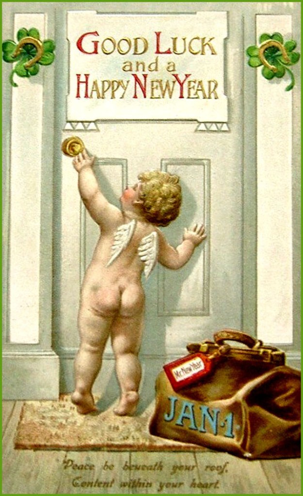 Lovely vintage New Year card (27)