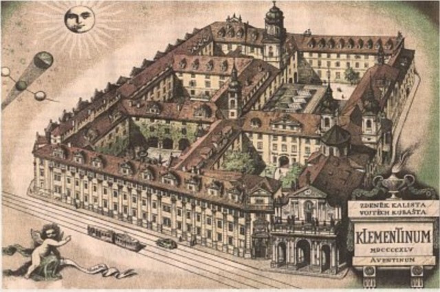 Klementinum-was-the-former-Jesuit-college-which-stretches-out-over-five-courtyards