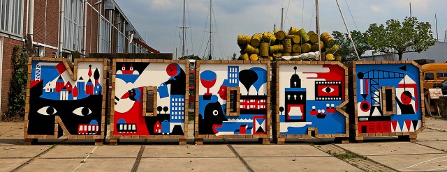 noord-spelled-out-in-street-art-brick-blocks-at-ndsm-amsterdam